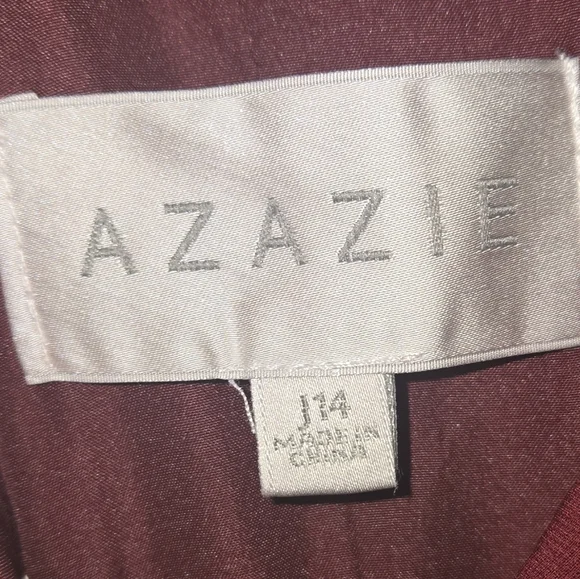 Azazie Ginny Deep Red Midi Dress - Picture 5 of 5